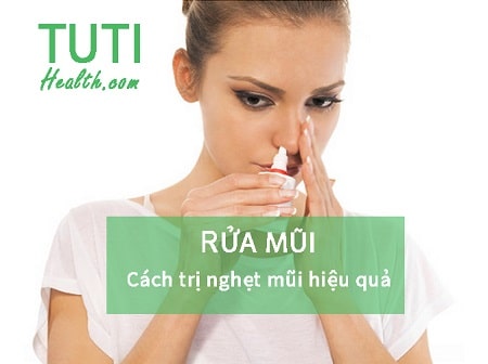 Rửa mũi - Cách trị tắc mũi hiệu quả