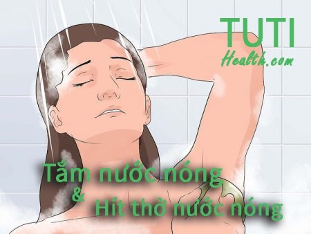 Tắm nước nóng hoặc hít thở hơi nước nóng cũng là phương pháp rất hiệu quả