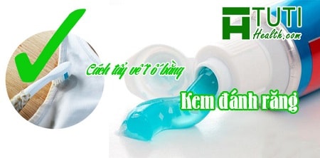 Cách tẩy vết ố bằng kem đánh răng