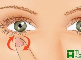 Nháy mắt trái nữ theo giờ